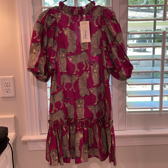 NWT Tyler Boe Sammy Pink Cheetah dress size XS - Picture 1 of 11